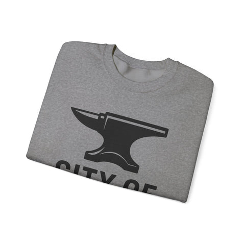 City of Steel - Heavy Blend™ Crewneck Sweatshirt Sweatshirt - YinzerShop