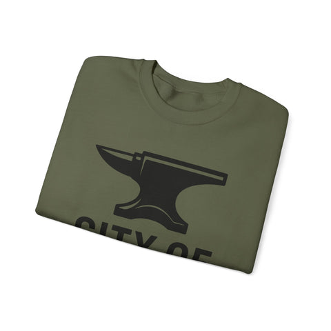 City of Steel - Heavy Blend™ Crewneck Sweatshirt Sweatshirt - YinzerShop
