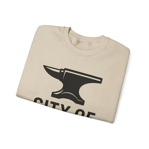 City of Steel - Heavy Blend™ Crewneck Sweatshirt Sweatshirt - YinzerShop