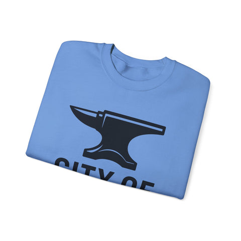 City of Steel - Heavy Blend™ Crewneck Sweatshirt Sweatshirt - YinzerShop