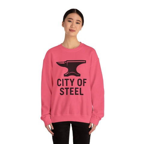 City of Steel - Heavy Blend™ Crewneck Sweatshirt Sweatshirt - YinzerShop