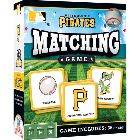 Pittsburgh Pirates Matching Game - Official MLB Card Game With Durable Playing Cards