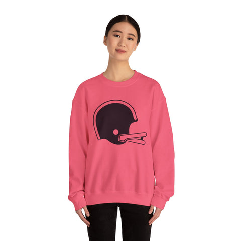 Classic Retro Football Helmet - Heavy Blend™ Crewneck Sweatshirt Sweatshirt - YinzerShop