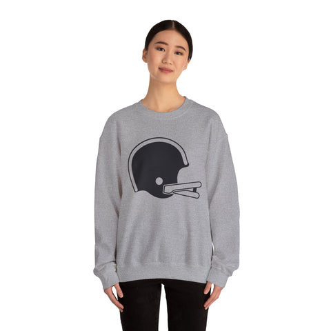 Classic Retro Football Helmet - Heavy Blend™ Crewneck Sweatshirt Sweatshirt - YinzerShop