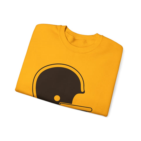 Classic Retro Football Helmet - Heavy Blend™ Crewneck Sweatshirt Sweatshirt - YinzerShop