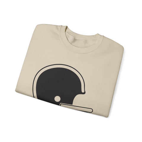 Classic Retro Football Helmet - Heavy Blend™ Crewneck Sweatshirt Sweatshirt - YinzerShop