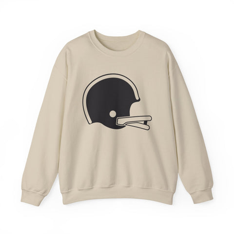 Classic Retro Football Helmet - Heavy Blend™ Crewneck Sweatshirt Sweatshirt - YinzerShop