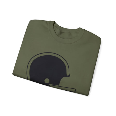 Classic Retro Football Helmet - Heavy Blend™ Crewneck Sweatshirt Sweatshirt - YinzerShop