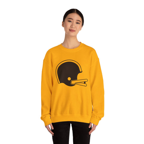Classic Retro Football Helmet - Heavy Blend™ Crewneck Sweatshirt Sweatshirt - YinzerShop
