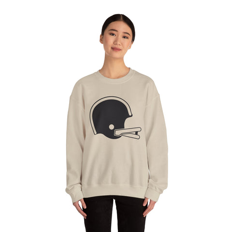 Classic Retro Football Helmet - Heavy Blend™ Crewneck Sweatshirt Sweatshirt - YinzerShop