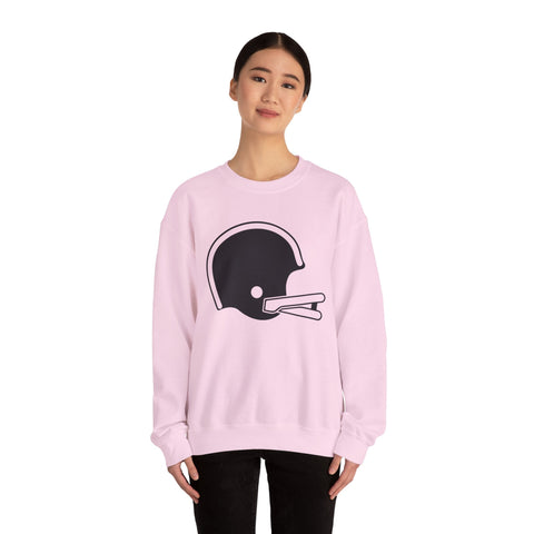 Classic Retro Football Helmet - Heavy Blend™ Crewneck Sweatshirt Sweatshirt - YinzerShop
