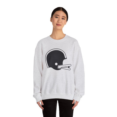 Classic Retro Football Helmet - Heavy Blend™ Crewneck Sweatshirt Sweatshirt - YinzerShop