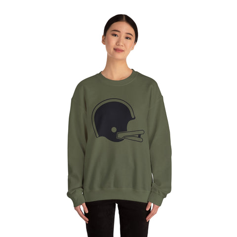 Classic Retro Football Helmet - Heavy Blend™ Crewneck Sweatshirt Sweatshirt - YinzerShop