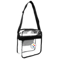 Clear Carryall Crossbody – Pittsburgh Steelers Stadium Approved Bag With Adjustable Strap Purse - YinzerShop