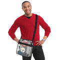 Clear Carryall Crossbody – Pittsburgh Steelers Stadium Approved Bag With Adjustable Strap Purse - YinzerShop