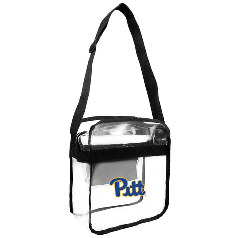 Clear Carryall Crossbody - University of Pittsburgh Stadium Approved Bag With Adjustable Strap Purse - YinzerShop