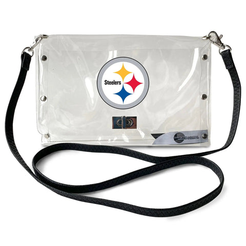 Clear Envelope Purse – Pittsburgh Steelers Stadium Approved NFL Bag With Team Logo Purse - YinzerShop