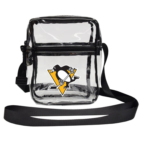 Clear Sideline Purse – Pittsburgh Penguins Official NHL Merchandise With Adjustable Strap Purse - YinzerShop