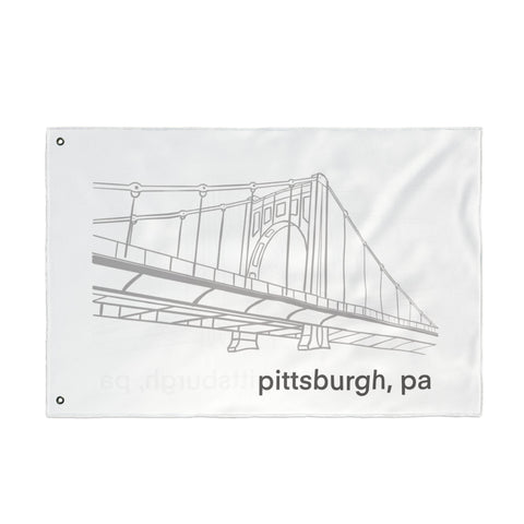 Clemente Bridge - Double Sided Flag Home Decor - YinzerShop