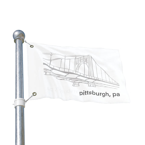 Clemente Bridge - Double Sided Flag Home Decor - YinzerShop