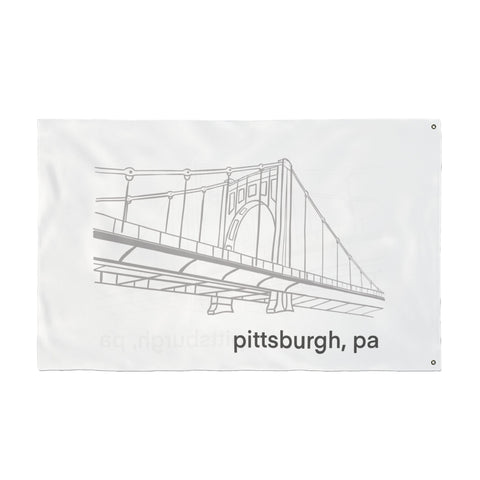 Clemente Bridge - Double Sided Flag Home Decor - YinzerShop