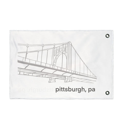 Clemente Bridge - Double Sided Flag Home Decor - YinzerShop