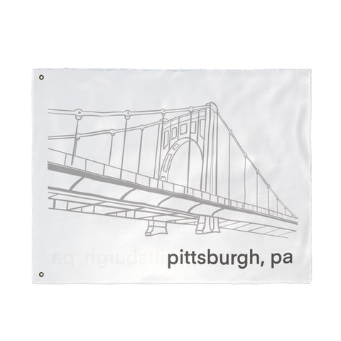 Clemente Bridge - Double Sided Flag Home Decor - YinzerShop