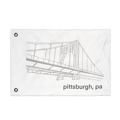 Clemente Bridge - Double Sided Flag Home Decor - YinzerShop