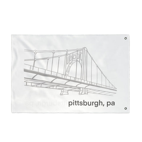 Clemente Bridge - Double Sided Flag Home Decor - YinzerShop