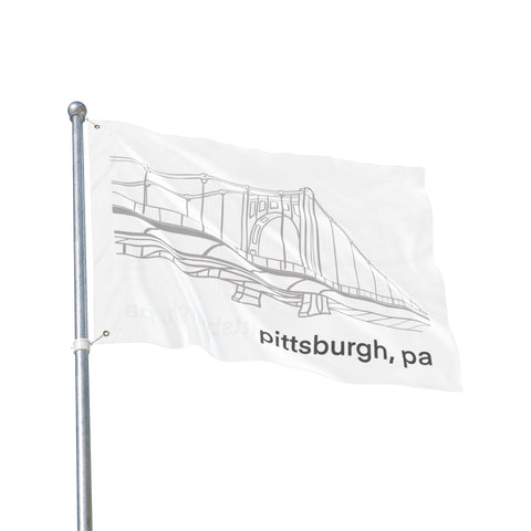 Clemente Bridge - Double Sided Flag Home Decor - YinzerShop