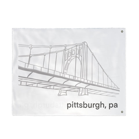 Clemente Bridge - Double Sided Flag Home Decor - YinzerShop