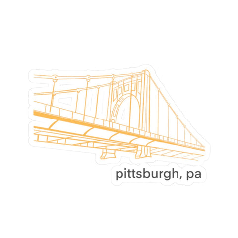 Clemente Bridge Kiss-Cut Stickers Paper Products - YinzerShop