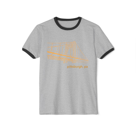 Clemente Bridge Unisex Cotton Ringer T-Shirt T-Shirt - YinzerShop