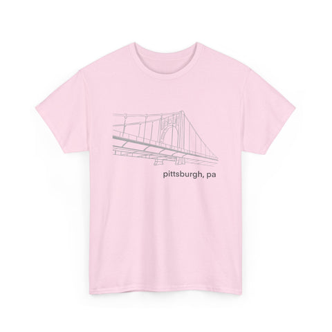 Clemente Bridge Unisex Heavy Cotton Tee T-Shirt - YinzerShop