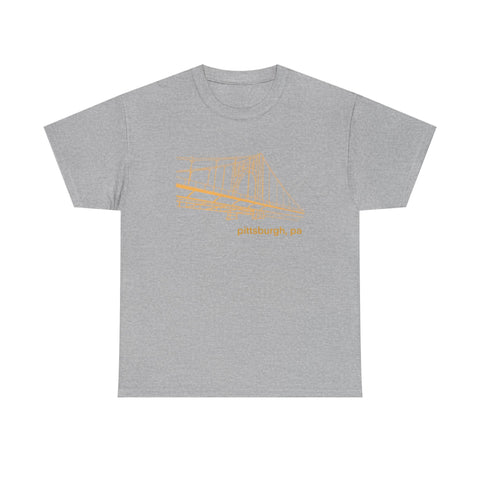 Clemente Bridge Unisex Heavy Cotton Tee T-Shirt - YinzerShop