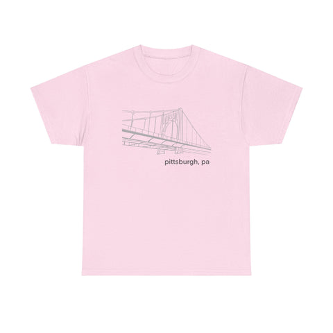 Clemente Bridge Unisex Heavy Cotton Tee T-Shirt - YinzerShop