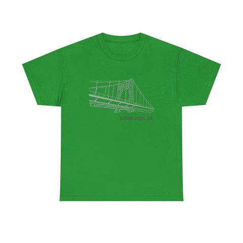 Clemente Bridge Unisex Heavy Cotton Tee T-Shirt - YinzerShop