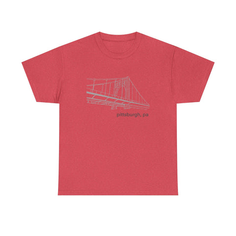 Clemente Bridge Unisex Heavy Cotton Tee T-Shirt - YinzerShop