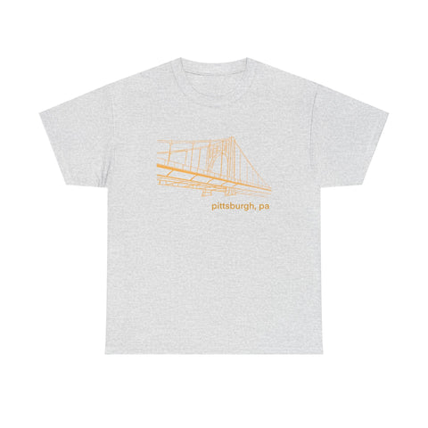 Clemente Bridge Unisex Heavy Cotton Tee T-Shirt - YinzerShop