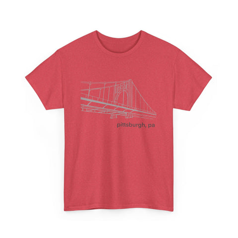 Clemente Bridge Unisex Heavy Cotton Tee T-Shirt - YinzerShop