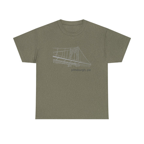 Clemente Bridge Unisex Heavy Cotton Tee T-Shirt - YinzerShop