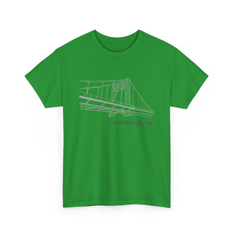 Clemente Bridge Unisex Heavy Cotton Tee T-Shirt - YinzerShop