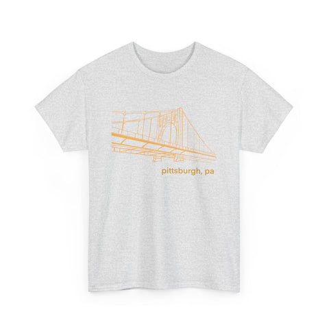 Clemente Bridge Unisex Heavy Cotton Tee T-Shirt - YinzerShop