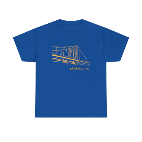 Clemente Bridge Unisex Heavy Cotton Tee T-Shirt - YinzerShop