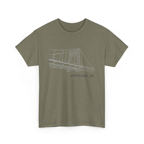 Clemente Bridge Unisex Heavy Cotton Tee T-Shirt - YinzerShop