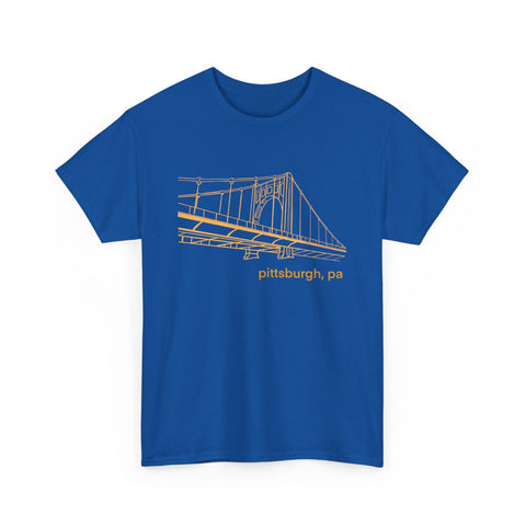 Clemente Bridge Unisex Heavy Cotton Tee T-Shirt - YinzerShop