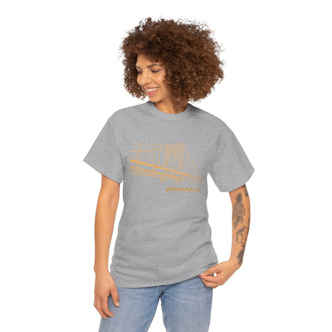Clemente Bridge Unisex Heavy Cotton Tee T-Shirt - YinzerShop