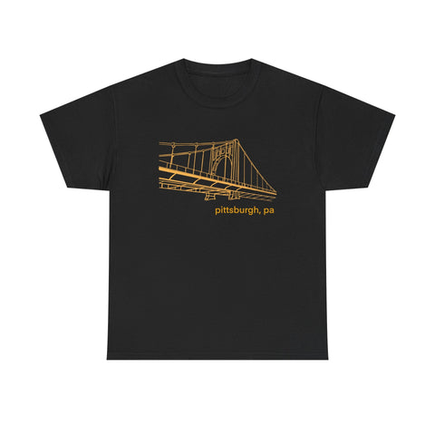 Clemente Bridge Unisex Heavy Cotton Tee T-Shirt - YinzerShop