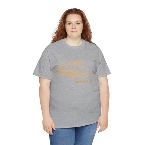 Clemente Bridge Unisex Heavy Cotton Tee T-Shirt - YinzerShop
