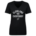 Cleveland Cavaliers T-Shirt – Lightweight Cotton Vs Everybody Tee | V-Neck Casual Top Women's V-Neck T-Shirt - YinzerShop